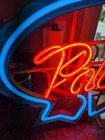 Vintage Pabst Blue Ribbon Pbr Beer Neon Light Sign 