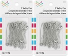 Large Safety Pins 20 Piece Stainless Steel For Sewing Crafts