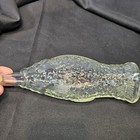 Fish Shaped Clear Glass Wine Bottle 12    Tall Bottle Corked  Clean