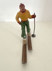 Rare Vintage Barclay Skier Lead Toy Figure Metal France