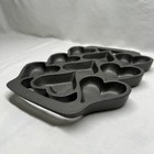 Cast Iron Heart Muffin Pan 9 Cup Brownie Cornbread Cookie Mold Valentine