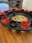 Shot Glass Roulette Wheel Drinking Game Set - Includes 2 Balls  16 Shot Glasses
