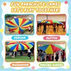 Parachute  Play Parachute 10ft 12ft 16ft With 12 Handles 20ft 24ft With 16 Ha   