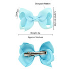 40pcs 3-inch Grosgrain Ribbon Hair Bows With Alligator Clips For Kids