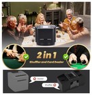 Automatic Card Shuffler And Dealer 2-in-1  360   Rotation 2 Decks Card Dealer