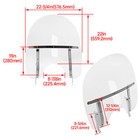 26  Acrylic Windscreen Windshield For Harley Softail Deluxe Fat Boy Fls 2000-17
