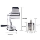 Multi-functional Food Rotary Grater Shredder Stainless Steel W 5 Drums Blades Us