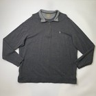Polo Ralph Lauren Sweatshirt Men Xlt Tall Gray Cotton Blend Quarter Zip Pullover