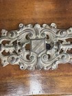 Ornate 17    Antique Heavy Cast Iron House Door Garden Old Pediment Architectural