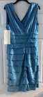 14 Ashro Crystal Teal Layered Formal Dress Wedding Party Church