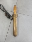 Deep Sea Dive Knife With Bronze Sheath Wood Handle Vintage Original Usa