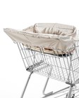 2-in-1 Baby Shopping Cart   High Chair Cover  Soft Fabric  Secure Seatbelt  Mach