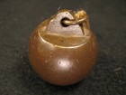 Antique Taisho Era Japanese Signed  Bronze Hakari Tenbin Pole Scale Weight
