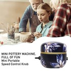 Mini Pottery Wheel  Small Pottery Wheel  Adjustable Speed Electric Clay Wheel