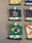 Huge Lot Vintage Nabisco Shredded Wheat State Country Flags Metal Tin Litho