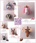 New Crochet Miniature Animal Trophy Deco Japanese Crochet Craft Pattern Book