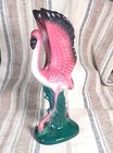 Vtg 1986 Pink Flamingo Ceramic Figurine Japan Art Deco Tropical Mcm 8 Inch