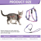 Cat Harness And Leash Set  Adjustable Gradient Kitten Harness Escape Proof Ha   