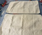 2    King Pillow Shams Snowy White Matelasse Cozy Line Home Fashions 100  Cotton