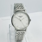 Tissot Everytime Women s White Dial Silver Steel Sapphire Crystal Watch T109210a