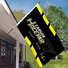 Autographed Checkered Racing Carson Hocevar  77 Flag Banner 3x5feet For Car Fans