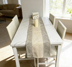 5 Piece Faux Marble Dining Table Set For 4  Modern Kitchen Table  leather Chairs