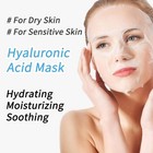 Hyaluronic Acid Face Masks  Hydrating Sheet Mask  All Skin Types  10 Pack