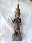 The Messenger african Traditional Authentic King Benin Bronze 11   5   4 