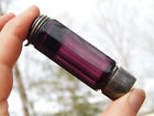 3  Antique Victorian Purple Scent Bottle Double Ended Glass Perfume Bottle
