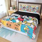 Mickey Mouse And Friends Print Duvet Cover Set  3pcs  Quilt Cover   Pillowcase