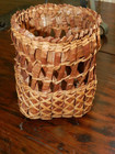 Vintage Northwest Coast makah Basket cedar square Bottom round Top