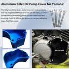 Blue Billet Oil Pump Cover With 4 Bolts For Yamaha Blaster 200 Yfs200 1988-2006