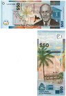 2019 Bahamas 50 Dollar Banknote P81 Unc Hybrid