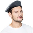 Wool Army Military Beret Hats For Men Women british Army Style Berets  Gray