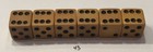 Three Pair Butterscotch Bakelite 5 8    Vintage Dice  tested 