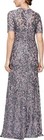 Alex Evenings Dress Long Sequin Lace Mother Of The Bride Sz 6  New Nwt Ae1