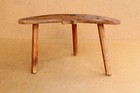 Antique Vintage Primitive Wooden Wood Chair Stool Seat Bench Mid Century 20th