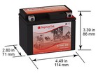 Sigmastek Stx4l-bs Sla Battery For Polaris Scrambler  Sportsman 90cc  2001-2002 