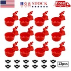 12pcs Chicken Automatic Watering Cups Drinker Waterer For Duck Quail Hen Poultry