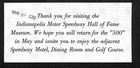 Indianapolis Motor Speedway Hall Of Fame Museum Ticket Indy 500 42856 1980