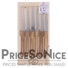 Jean Dubost Laguiole Steak Knives  Set Of 6  Olivewood Msrp  100
