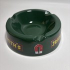 Vintage John Smith s  Advertising Green Ceramic Ashtray