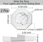 Vinyl Siding Mounting Blocks Kit siding Mounting Block With Built-in Electrical 