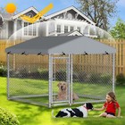 Outdoor Large Heavy Duty Dog Kennel Cage Pet Playpen Run House Enclosure W cover