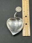 Vtg Tiffany   Co Makers Sterling Heart Leaf Jewelry Trinket Dish 38 Grams 3 5   