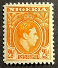 Travelstamps  1938 Nigeria Stamps Scott  57 - 2 1 2d King George Vi Mint Mnh Og