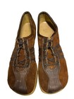Nos 7 5 M Vtg 70s Shoes Brown Split Leather Platform 3 Stripe Inspirations Myers