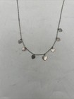 Sterling Silver American Eagle Heart Necklace 18    - 3 45 Grams