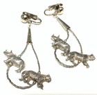 Special Survival Sterling Silver 925 Fetish Necklace 29 5    Earrings Set Kh50