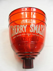 Vintage Fowlers Cherry Smash Juice Soda Dispenser Red Glass Bowl Only 13-e
